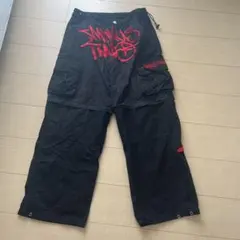 美品　minustwo カーゴパンツ　ブラック×ブラック　Mサイズ メルカリ