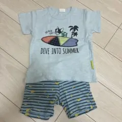 キッズ 半袖Tシャツ バナナ柄ハーフパンツ セット