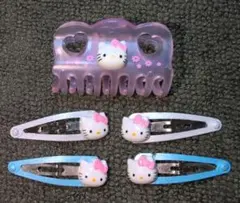 公*o様 サンリオ　ハローキティ 　ヘアアクセサリー５点セット　９８年製　希少品
