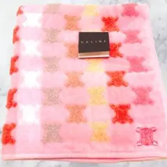 【新品未使用】セリーヌ　マカダム柄　カラフル　グラデーション　タオルハンカチ