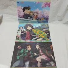 くら寿司　鬼滅の刃　コナン　B5　下敷き　セット