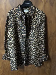 定価35万円 SAINT LAURENT レオパード柄 長袖シャツのサムネイル