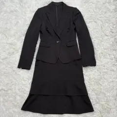 【極美品】アナイ ANAYI セットアップ ジャケット フレアスカート ブラック