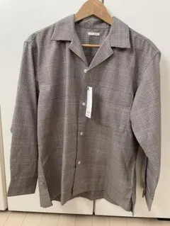 最終価格❣️新品・タグ付◆GUオープンカラーシャツ　チェック柄 長袖◆Ｓサイズ