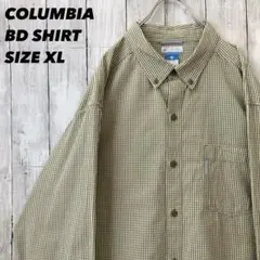 コロンビア COLUMBIA　長袖チェック柄BDシャツ　サイズXL アメリカ古着