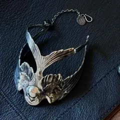 【最終価格】　極美品　希少　鳥のモチーフ シルバー　ブレスレット　希少デザイン