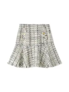 LILY BROWN リリーブラウン フリンジツイードミニスカート