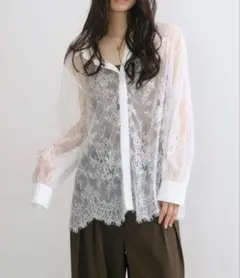 celon】tulle lace double jacket - メルカリ