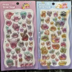 星のカービィ プチドロップシール 立体シール　2枚セット　カービー　ステッカー