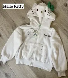 新品タグ付 Hello Kitty ホワイトパーカー 120