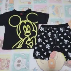 ミッキーマウス Tシャツ ハーフパンツ セットアップ90cm　BABYDOLLのサムネイル