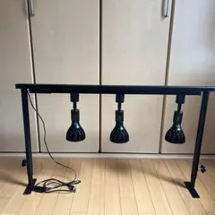 WACKO 塗装済み完成品　植物棚　小タイプ　ダクトレール30cm付き 水受けトレー付き1段植物棚（ダクトレール付き） | Lim iron craft