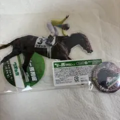 ダービー馬列伝　くじ BIGアクリルスタンド 缶バッジ　ウオッカ