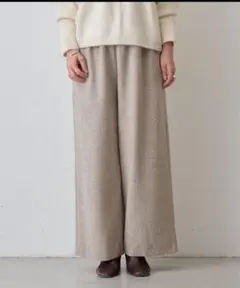 チェックパンツ ワイドパンツ