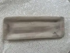 ウォンキウェア　wonki ware 淡いブルーの長方形陶器皿