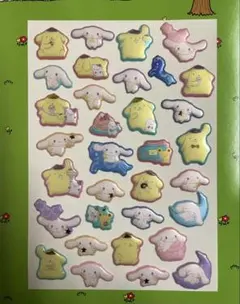 【匿名配送】ポムポムプリン シナモロール ぷくぷくシール おすそわけ