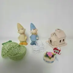 人形　置物　小物入れ　キャンドルホルダー