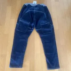新品☆オフィシャルチーム カットデニムワイドサルエルパンツ M