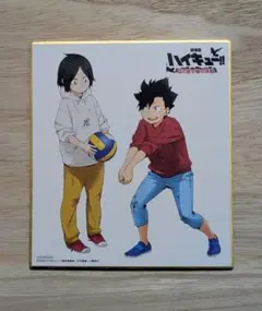 「ハイキュー!!」（黒尾鉄朗　孤爪研磨）ミニ色紙　劇場版DVD特典　非売品