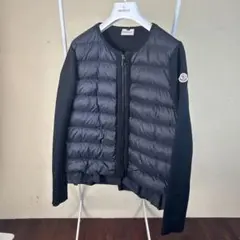 極美品⭐️MONCLER ケーブルニットジャケット ダウン マグリア ブラック MONCLER モンクレール A20918433500 80394 MAGLIA CARDIGAN