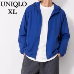 UNIQLOポケッタブルUVカットパーカ メンズ XL ブルー 青のサムネイル
