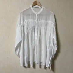 新品　refined works 長袖 ブラウス　ホワイト