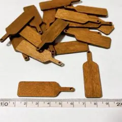 20個 木製プレート03 お皿 ミニチュア ドールハウス ハンドメイド