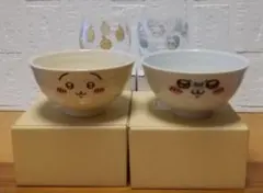 ちいかわ 東京みやげ コクーングラス ちいかわ お茶碗 うさぎ・モモンガセット