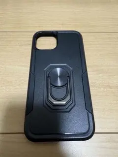 スタンド付き黒いiPhone用ケース
