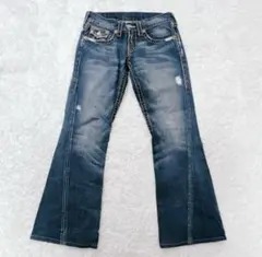 True Religion デニム Y2K ローライズ 赤ラインストーン 24 - メルカリ