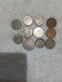 古銭 イギリス 旧硬貨 5枚セット 10ペンス 2ペンス 5ペンス - メルカリ