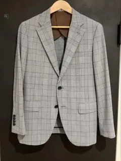 スーツセレクトスーツ　シルバーライン　AB5 グレンチェック　グレー　SS 春夏のサムネイル