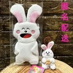 ギンビス たべっ子どうぶつ ダイカットポーチ マスコット　うさぎ