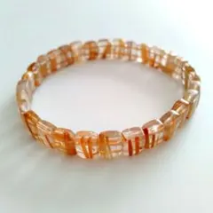 タイチンルチルクォーツ　バングル　ブレスレット　伸縮性ゴム