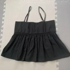 ビスチェ　キャミソール　前後2WAY 前後リバーシブル　黒　ブラック