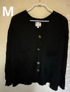 Pink Republic 黒 カーディガン M
