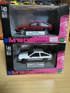 エムテック　1/43 ミニカー　トヨタ　AE86 トレノ　2個まとめ売り 2025年最新】エムテック トレノ ae86の人気アイテム - メルカリ