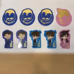 名探偵コナン ダイカットクリアステッカー 新一、蘭、毛利小五郎　計9枚