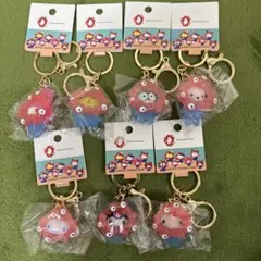 サンリオ　ミャクミャク　クリア　立体　キーホルダー　7種　コンプリートセット