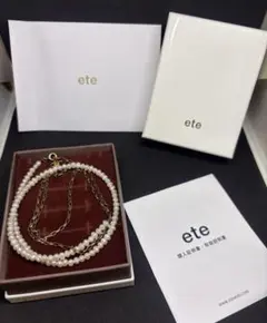 極美品 エテ ete パール ネックレス 925 シルバー silver - メルカリ