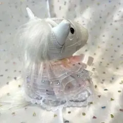 アイドルホース 服 マント ドレス ぬい服 競馬 ピンク 水色 レース パステルのサムネイル