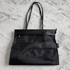 ブラックトートバッグ ビジネスバッグ ナイロン製 美品