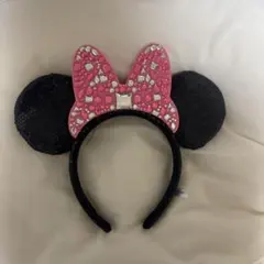 ミニーマウスカチューシャ　ラメ