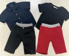 シャツとハーフパンツボトムおまとめ4点セット⭐︎男の子120cm春夏