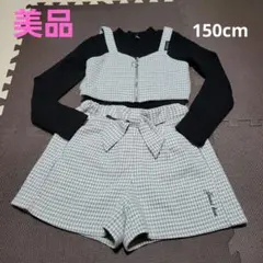 Jenni love チェック柄グレーセットアップ