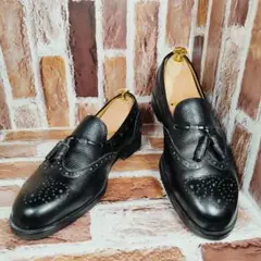 YVES SAINT LAURENT （26.5）タッセルローファー　シボ革