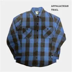 APPALACHIAN TRAIL 青黒チェック ヘビーネルシャツ M 古着