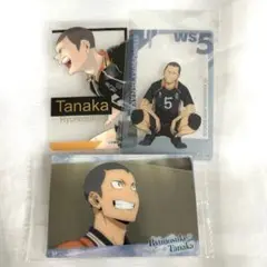 ハイキュー　箔押しクリアカード　田中龍之介　おみくじ ウエハース　ファンパーク