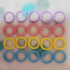 R様専用カラフルOリング型20個セット 紫・ピンク・黄色・水色