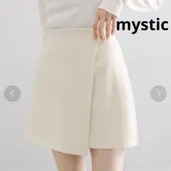【美品】mystic レイヤード付スカパン アイボリーのサムネイル